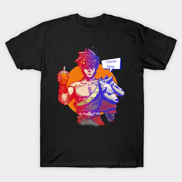 Zagreus enjoying boba T-Shirt by tighttee